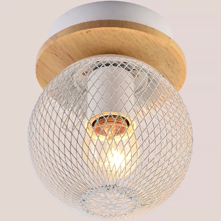 Потолочный светильник Reluce 01565-3.3-01 WH+WOOD в Нижнем Новгороде
