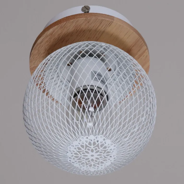 Потолочный светильник Reluce 01565-3.3-01 WH+WOOD в Нижнем Новгороде