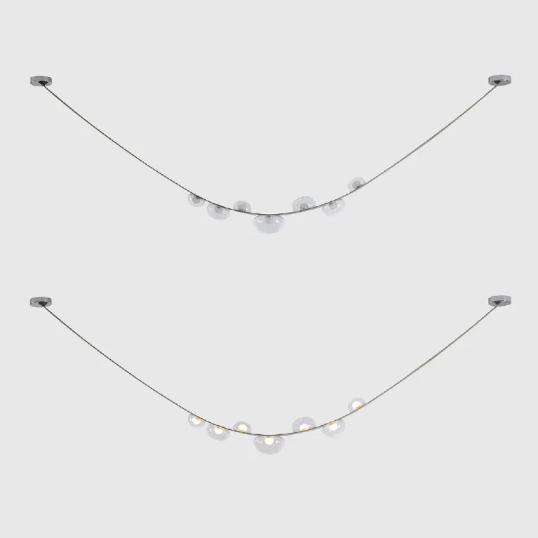 Подвесная люстра Crystal Lux BOSQUE SP7 L3000 GREY/TRANSPARENT в Нижнем Новгороде