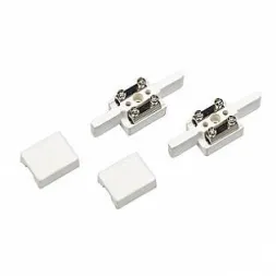 Коннектор прямой, 2 шт. APOLLO белый 180041