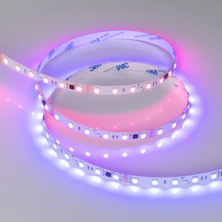 Светодиодная лента Arlight SPI-F140-10mm 24V RGB-PX7-BPT (22 W/m, IP20, 3535, 5m) 043132 в Нижнем Новгороде