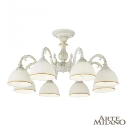 Потолочная люстра Arte Milano 346410/8 WT+G