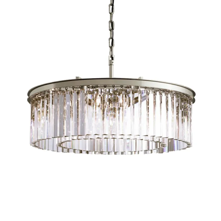 Подвесная люстра Delight Collection 1920s Odeon KR0387P-10B chrome/clear в Нижнем Новгороде