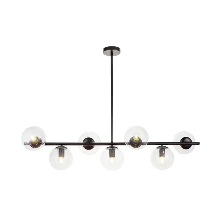 Люстра на штанге Lumina Deco Fredica LDP 6030-7 BK+PR в Нижнем Новгороде