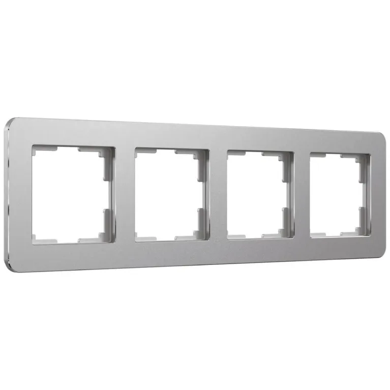 Рамка Werkel Platinum на 4 поста алюминий W0042606 4690389184505 в Нижнем Новгороде