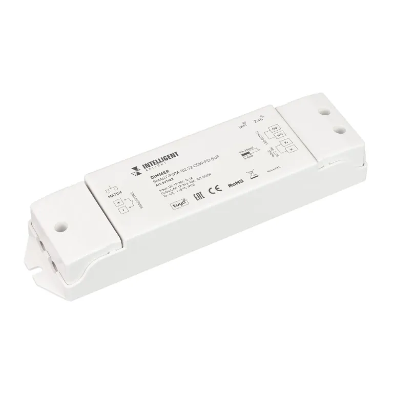 Диммер Arlight SMART-PWM-102-72-CDW-PD-SUF (12-36V, 2x5A, TUYA Wi-Fi, 2.4G) 037422 в Нижнем Новгороде