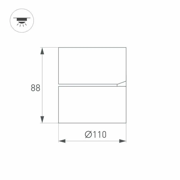 Потолочный светодиодный светильник Arlight SP-Rondo-Flap-R110-25W Warm3000 026482 в Нижнем Новгороде