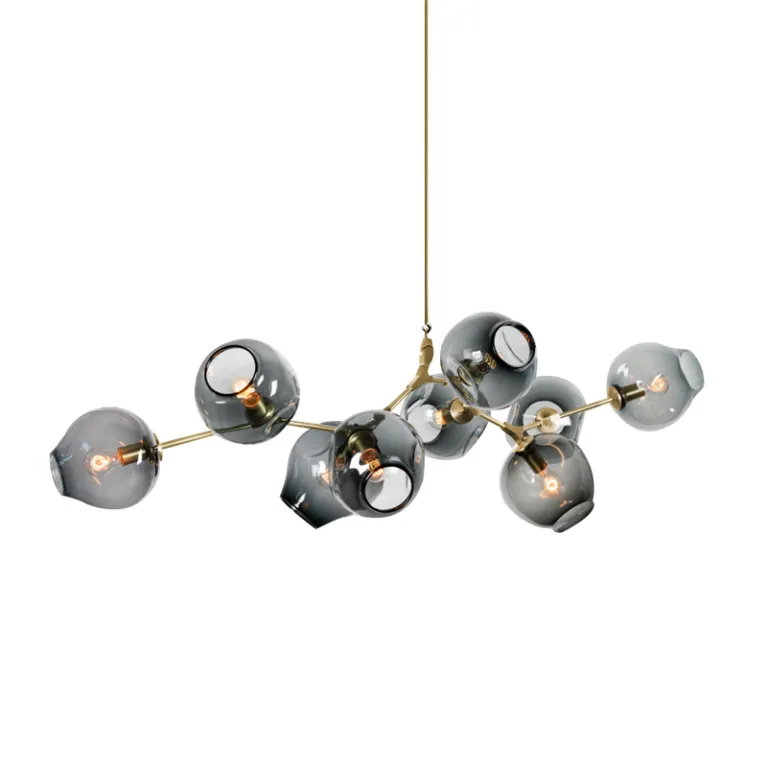 Подвесная люстра Delight Collection Bubble KG0579P-9B brass/smoky в Нижнем Новгороде