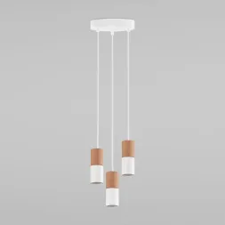 Подвесная люстра TK Lighting 6306 Elit White Wood