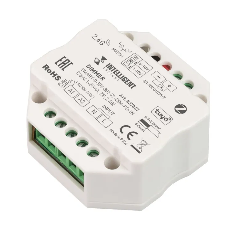 Диммер Arlight SMART-0-10V-301-72-DIM-PD-IN (230V, 1x20mA, ZB, 2.4G) 037347 в Нижнем Новгороде