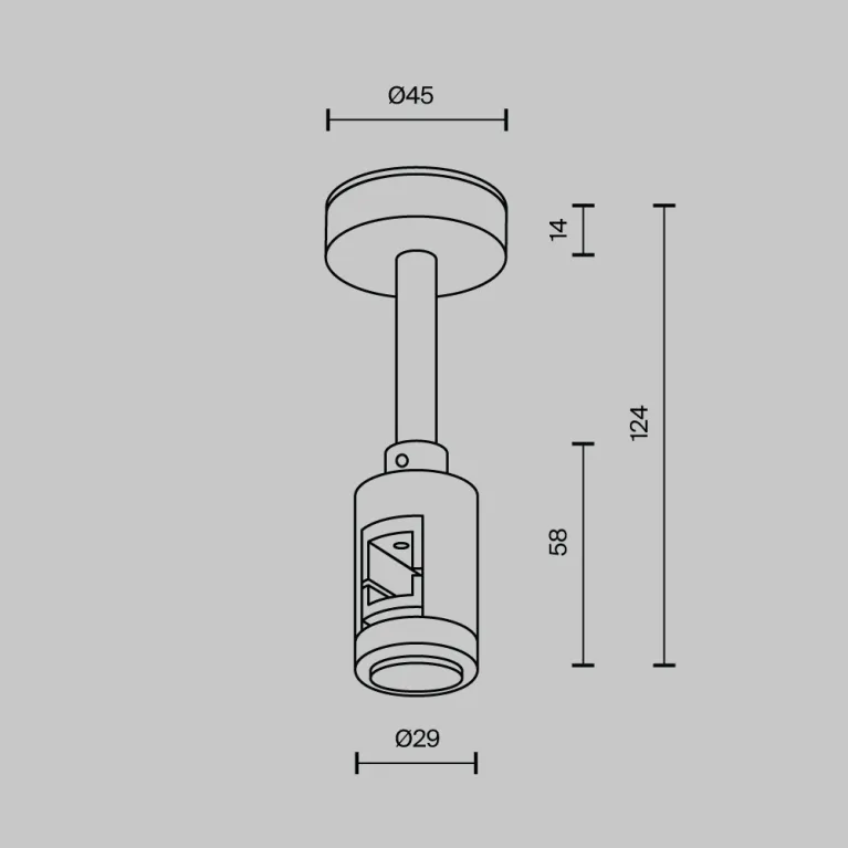 Крепление потолочное с вводом питания Maytoni Flarity TRA156C-B1-BS в Нижнем Новгороде