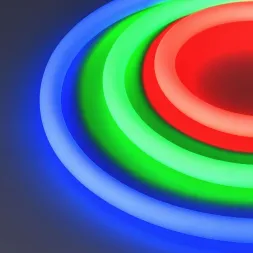 Светодиодная лента герметичная Arlight MOONLIGHT-TOP-G280-D18mm 24V RGB 360deg (13 W/m, IP65, 3838,