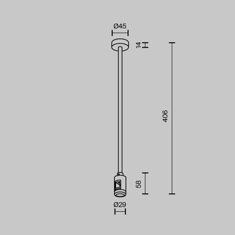 Крепление потолочное с вводом питания Maytoni Flarity TRA158C-BL1-BS в Нижнем Новгороде
