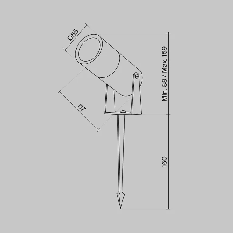 Ландшафтный светодиодный светильник Maytoni Outdoor Bern O050FL-L5W3K в Нижнем Новгороде