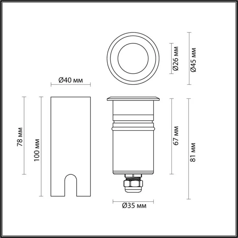 Ландшафтный светодиодный светильник Odeon Light Nature Ingro 6660/1GL в Нижнем Новгороде