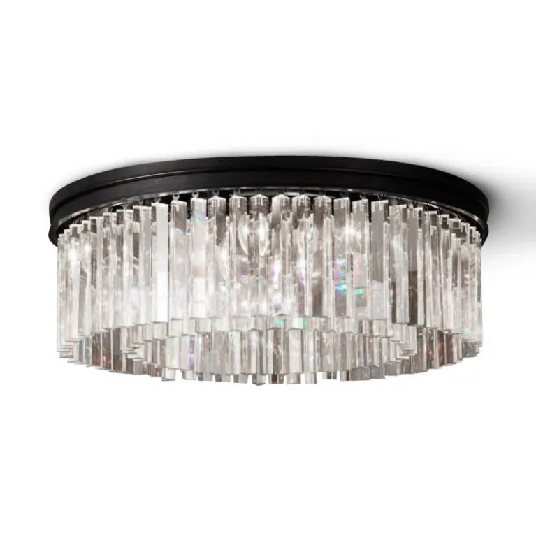 Потолочная люстра Delight Collection 1920s Odeon KR0387C-10B/P black/clear в Нижнем Новгороде