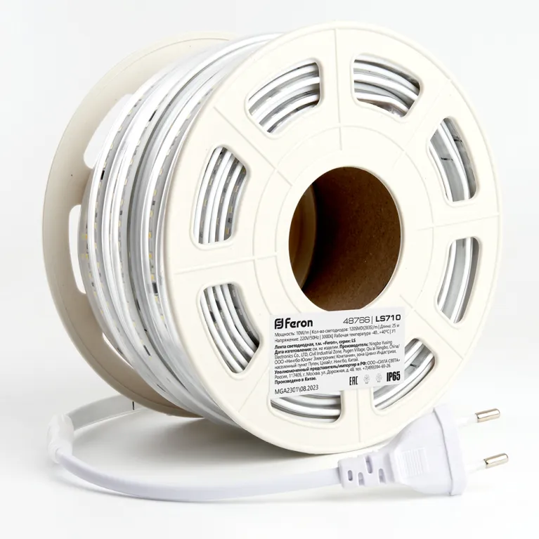 Светодиодная лента Feron LS710 220В 2835 10Вт/м 3000K 25м IP65 48766 в Нижнем Новгороде