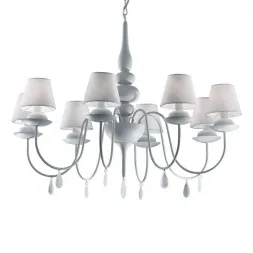 Подвесная люстра Ideal Lux Blanche SP8 Bianco