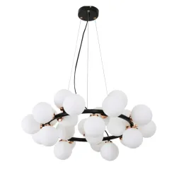 Подвесная люстра Lumina Deco Marsiada LDP 6033-25 BK+MD