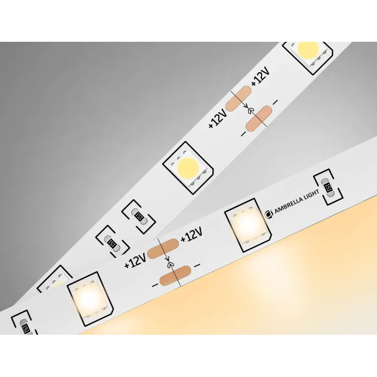Светодиодная лента Ambrella Light LED Strip 12В 5050 7,2Вт/м 3000K 5м IP20 GS1801 в Нижнем Новгороде