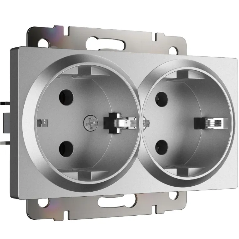 Розетка двойная с заземлением Werkel W1172065 4690389195617 a063619 в Нижнем Новгороде