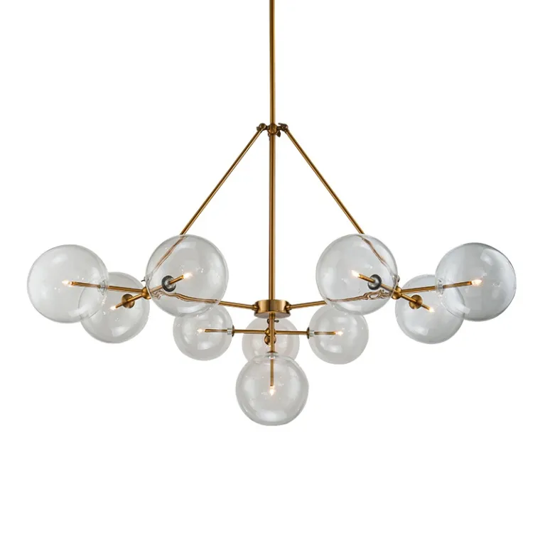 Люстра на штанге Delight Collection Globe Mobile KG0965P-10B brass в Нижнем Новгороде