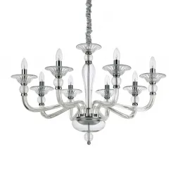 Подвесная люстра Ideal Lux Danieli SP8 Trasparente