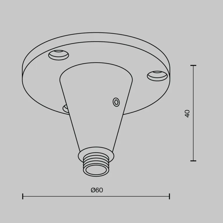 Фиксатор для накладного монтажа Maytoni Shelf CA026BS-B в Нижнем Новгороде