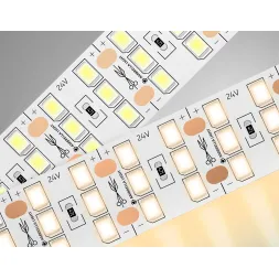 Светодиодная лента трехрядная Ambrella Light LED Strip 24В 2835 26Вт/м 3000K 5м IP20 GS3901