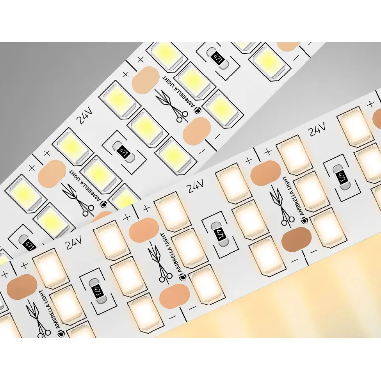 Светодиодная лента трехрядная Ambrella Light LED Strip 24В 2835 26Вт/м 3000K 5м IP20 GS3901 в Нижнем Новгороде