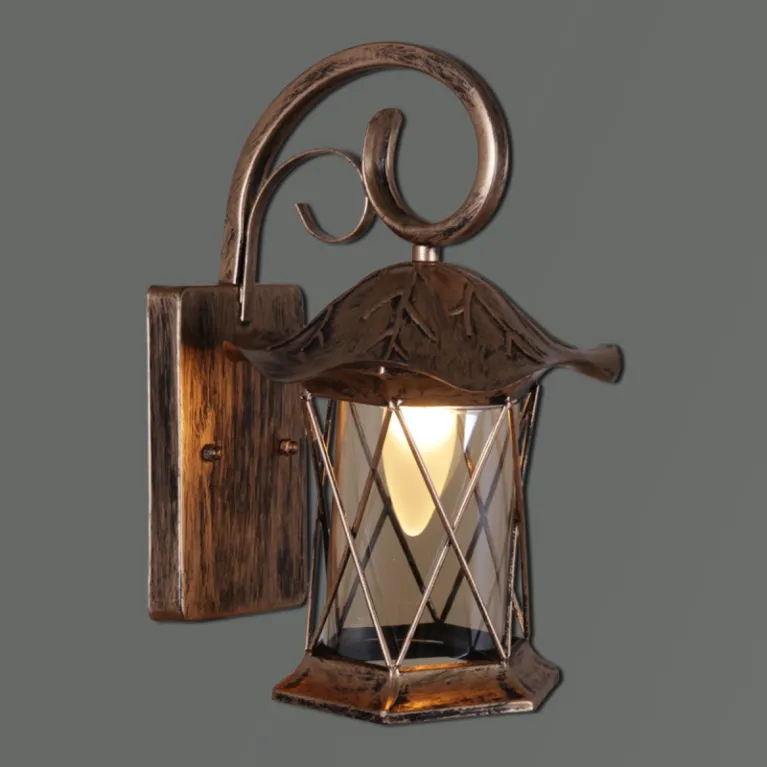 Уличный настенный светильник Reluce 08281-9.2-001U BKG в Нижнем Новгороде