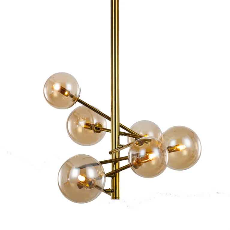 Люстра на штанге Delight Collection Globe Mobile MX19009070-6B gold в Нижнем Новгороде