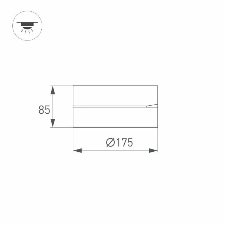 Потолочный светодиодный светильник Arlight SP-Rondo-Flap-R175-16W Day4000 028163 в Нижнем Новгороде