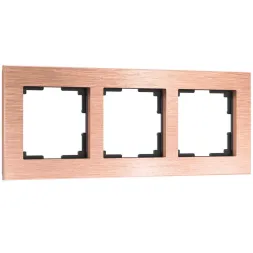 Рамка Werkel Aluminium на 3 поста бронза W0031712 4690389182891
