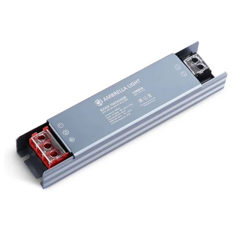 Блок питания Ambrella Light LED Driver 12V 200Вт AC185-260 16.7A IP20 GS8808 в Нижнем Новгороде