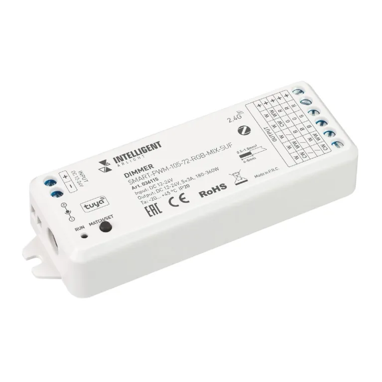 Диммер Arlight SMART-PWM-105-72-RGB-MIX-SUF (12-24V, 5x3A, ZB, 2.4G) 036115 в Нижнем Новгороде
