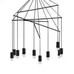 Подвесная люстра Ideal Lux Pop SP10 Nero