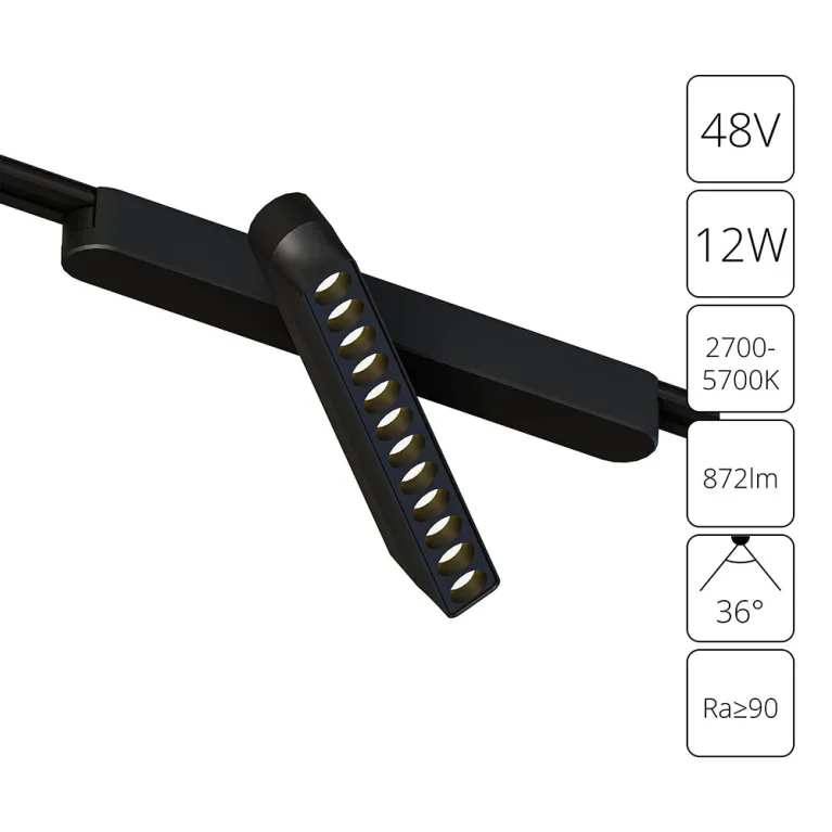 Трековый магнитный светильник Arte Lamp Rapid A2961PL-1BK в Нижнем Новгороде