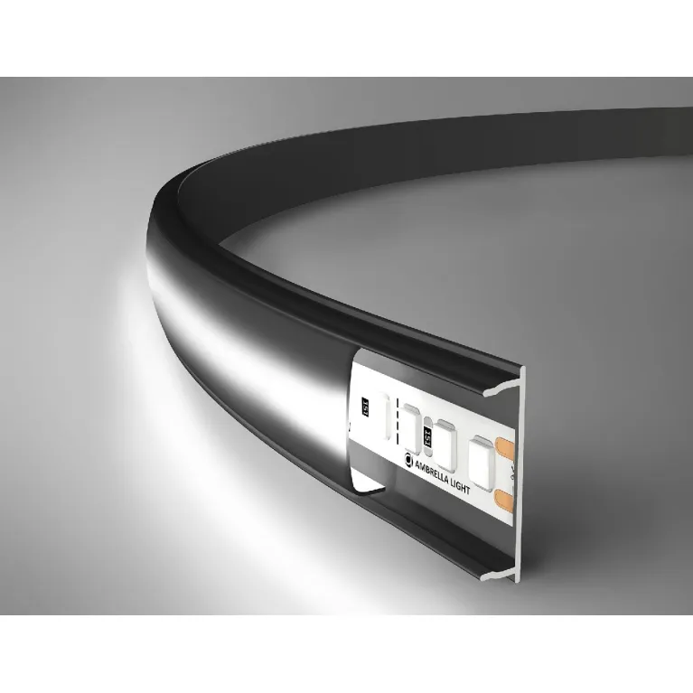 Алюминиевый накладной профиль Ambrella Light Alum Profile GP1600BK/BK в Нижнем Новгороде
