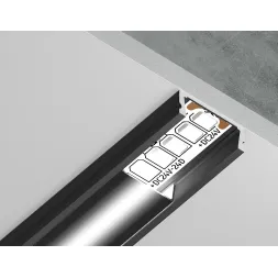 Алюминиевый накладной профиль Ambrella Light Alum Profile GP1700BK/BK