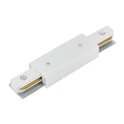 Коннектор прямой с вводом питания для однофазного шинопровода Myfar Accessories MT0101-CP-W