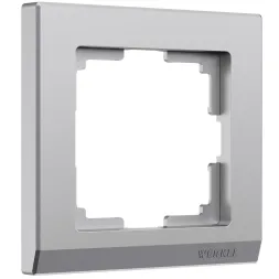 Рамка Werkel Stark на 1 пост серебро W0011865 4690389194931