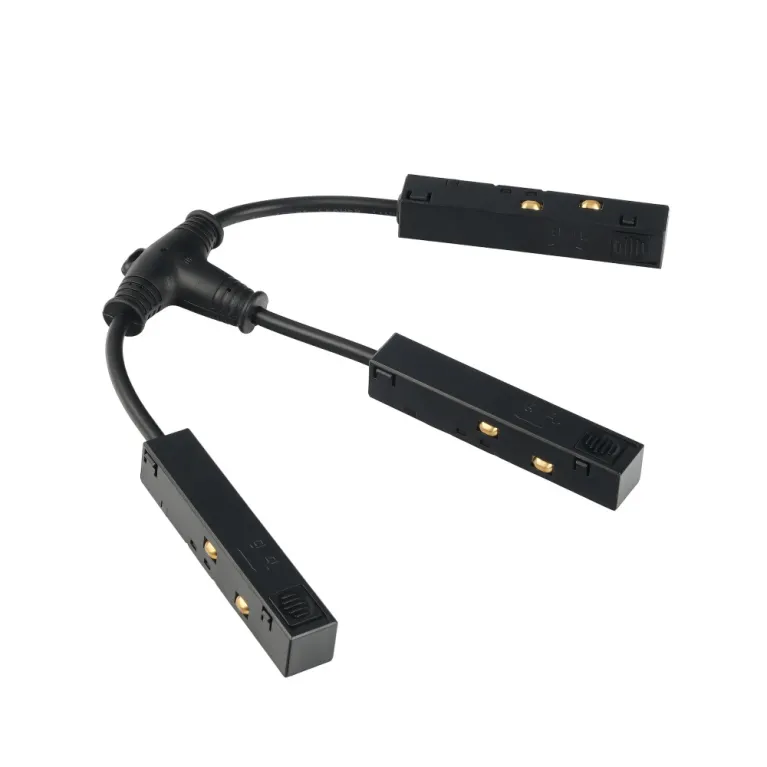 Т-образный коннектор питания гибкий для магнитного шинопровода Myfar MT0200-FCT-B в Нижнем Новгороде