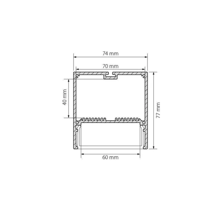 Профиль с экраном Arlight SL-LINE-7477-2500 WHITE+OPAL 021372 в Нижнем Новгороде