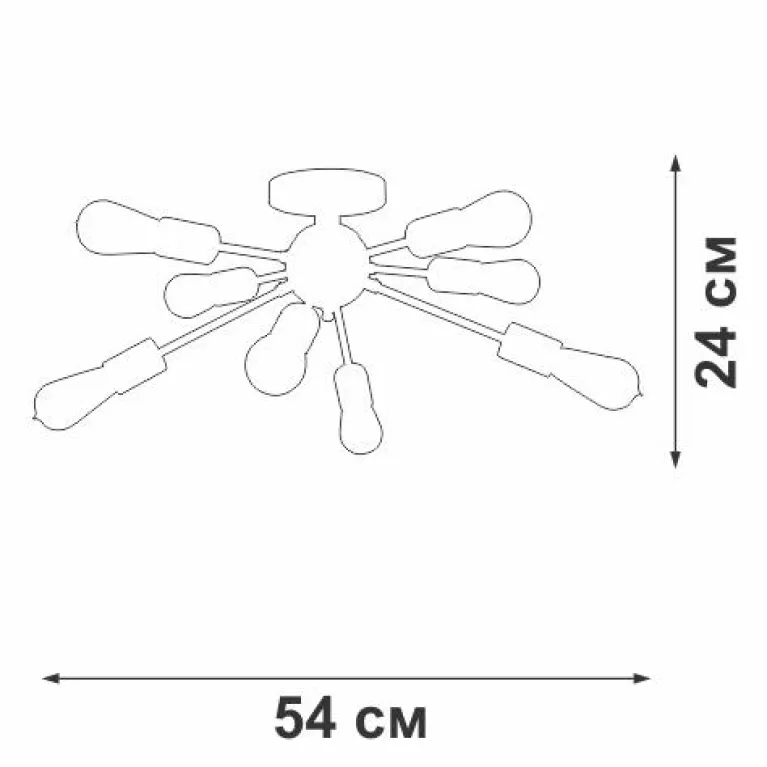Потолочная люстра Vitaluce V3763-1/8PL в Нижнем Новгороде