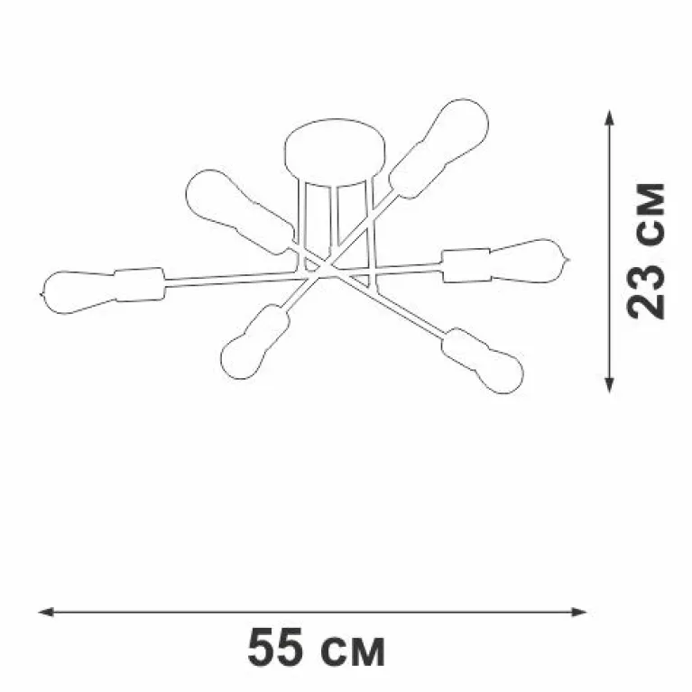 Потолочная люстра Vitaluce V3764-1/6PL в Нижнем Новгороде