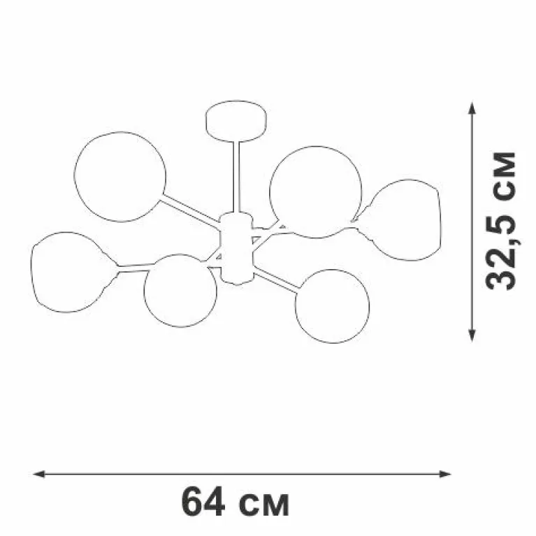 Потолочная люстра Vitaluce V39930-13/6PL в Нижнем Новгороде