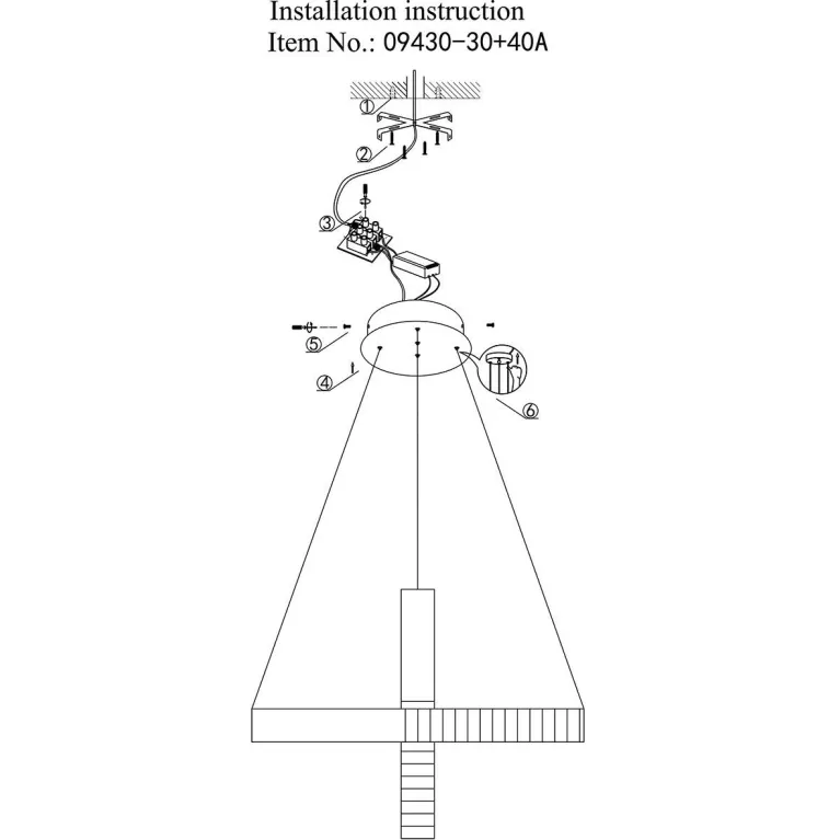 Подвесной светодиодный светильник Kink Light Далим 09430-30+40A,19 в Нижнем Новгороде
