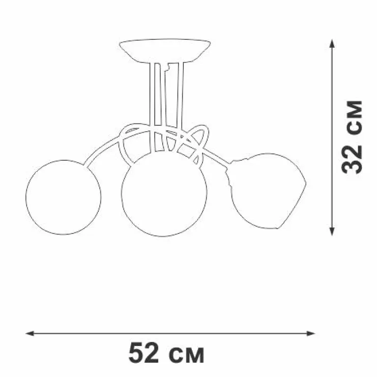 Потолочная люстра Vitaluce V43090-13/3PL в Нижнем Новгороде