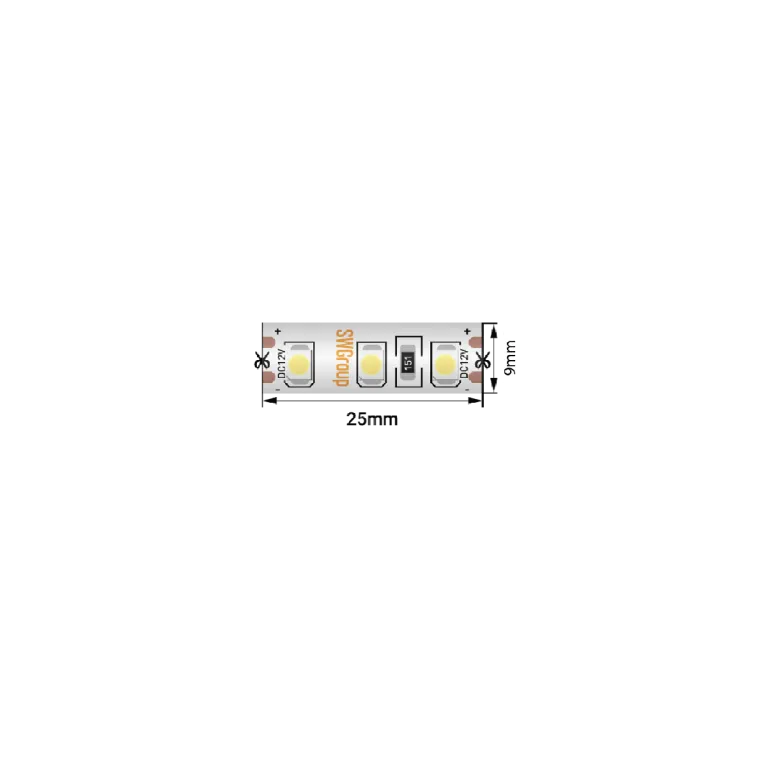 Светодиодная лента SWG Standard 12В 3528 9,6Вт/м красный 5м IP66 SWG3120-12-9.6-R-66-M 015651 в Нижнем Новгороде